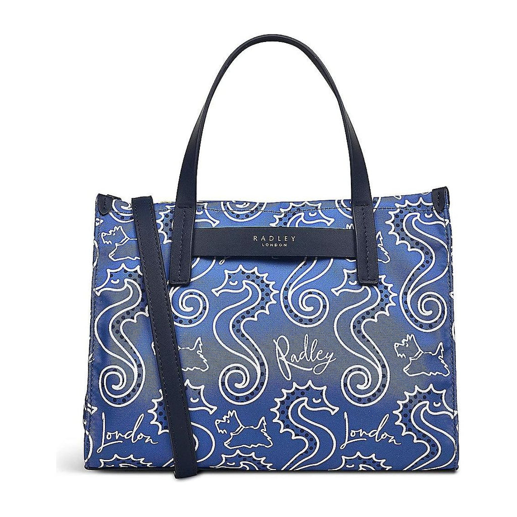 Radley Finsbury Park Seahorse Medium Ziptop Grab Bag - Boathouse - Beales department store