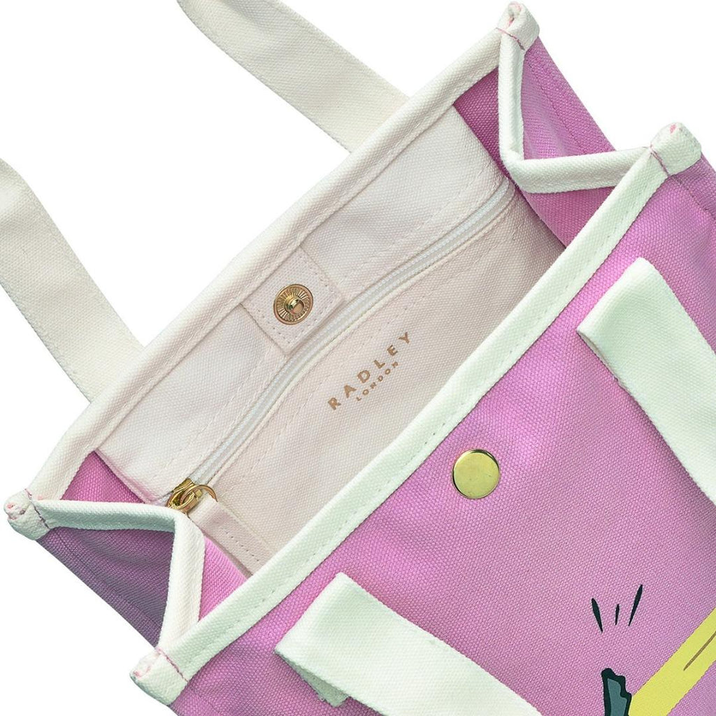 Radley Get Your Skates On Small Open Top Grab Bag - Sugar Pink - Beales department store