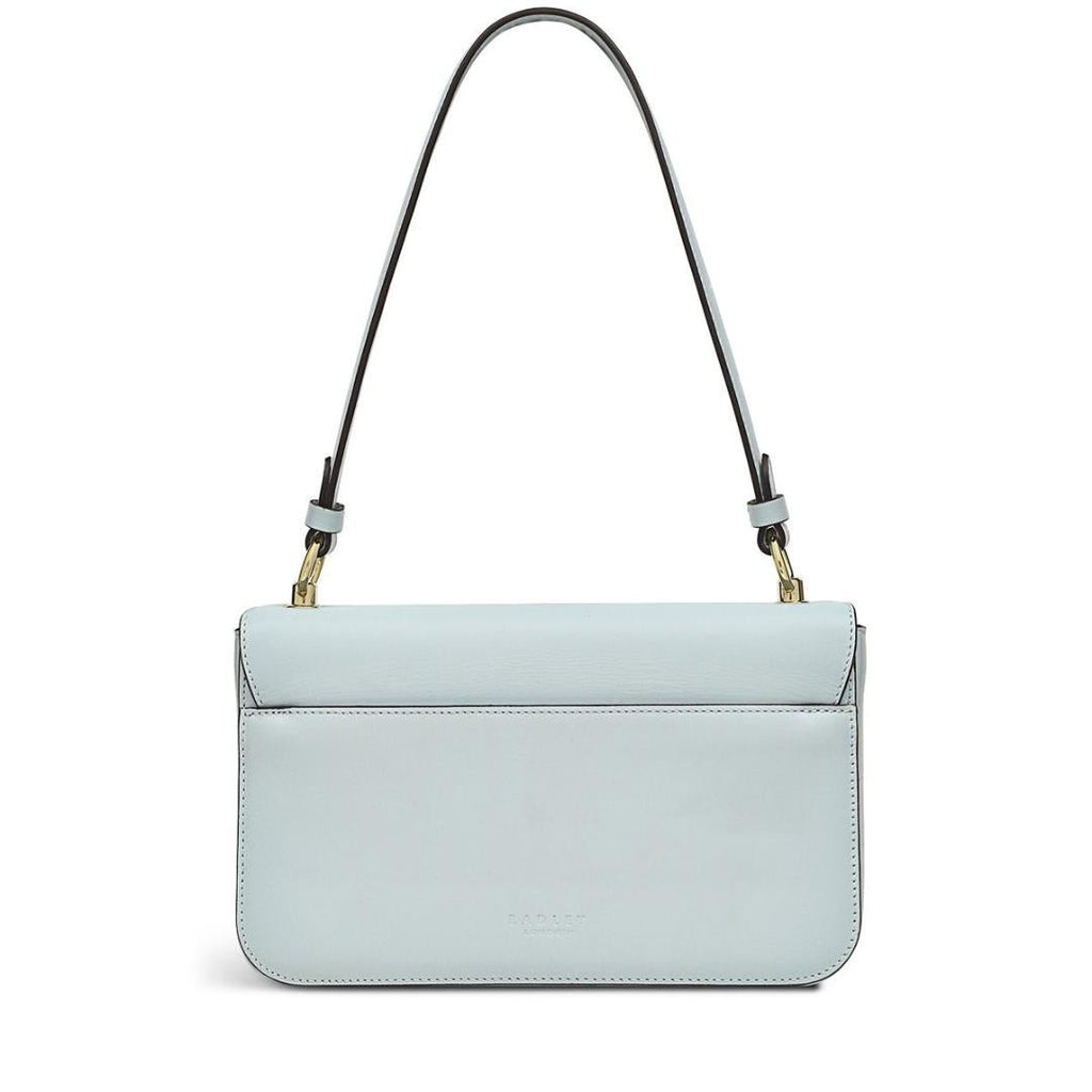 Radley Hanley Close Spring Rose Medium Flapover Shoulder Bag - Seafoam - Beales department store