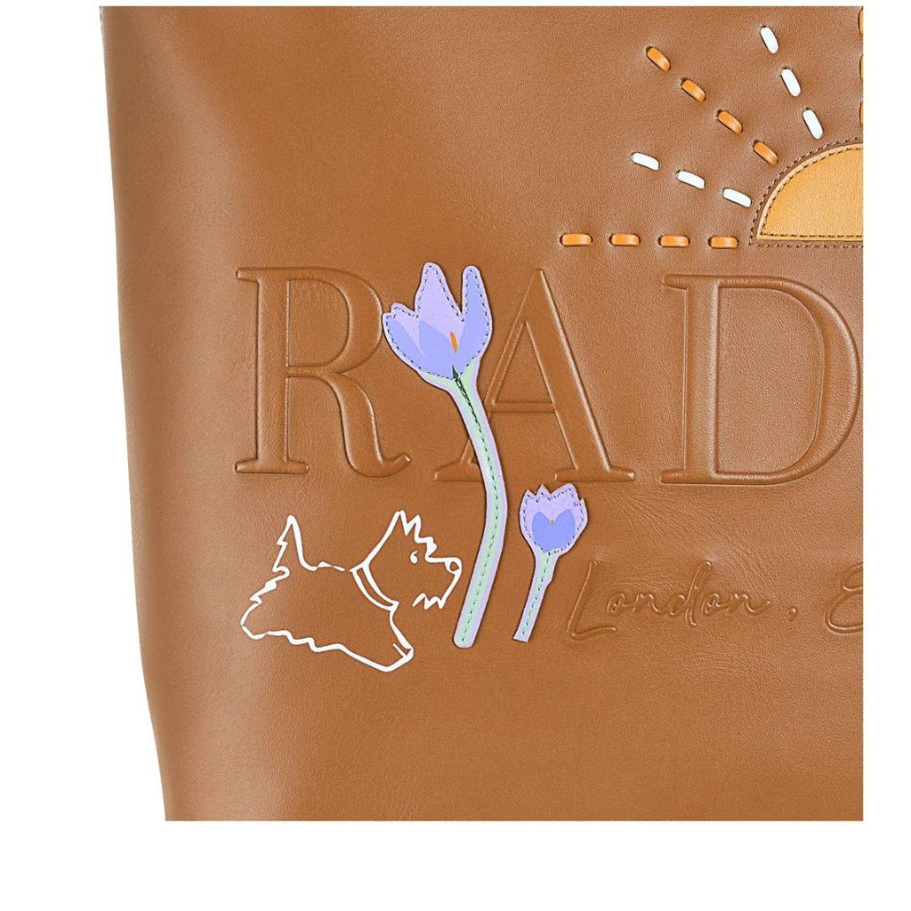 Radley Museum Street Spring Bulbs Medium Ziptop Tote Bag - Butterscotch - Beales department store