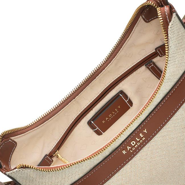 Radley Peregrine Road Canvas Medium Ziptop Crossbody Bag - Brown - Beales department store