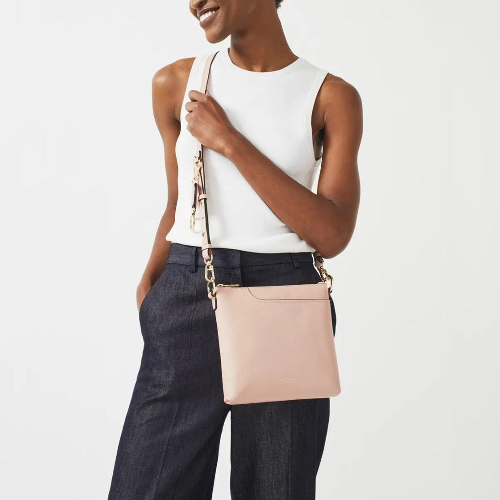 Radley Pockets 2.0 Small Ziptop Crossbody Bag - Prairie Pink - Beales department store