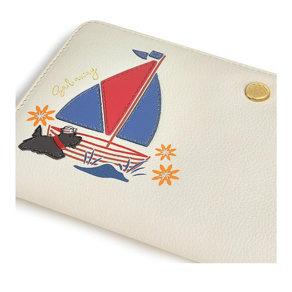 Radley Sail Away Large Zip Around Matinee Purse - Chalk - Beales department store