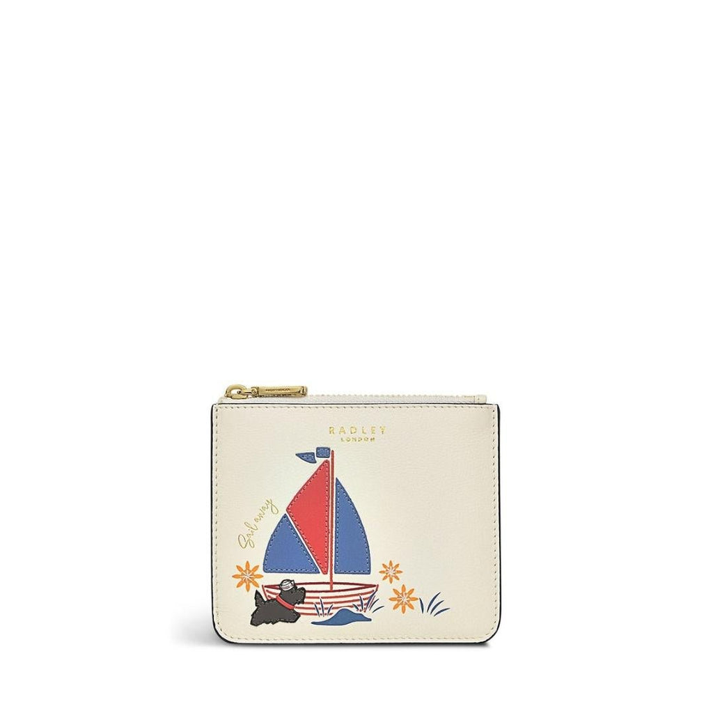 Radley Sail Away Small Ziptop Coin Purse - Chalk - Beales department store