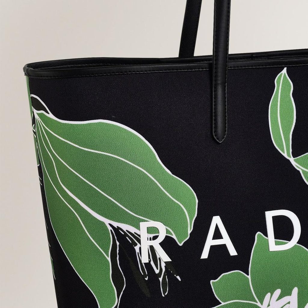 Radley Southwell Gardens Floral Large Open Top Tote Bag - Black - Beales department store