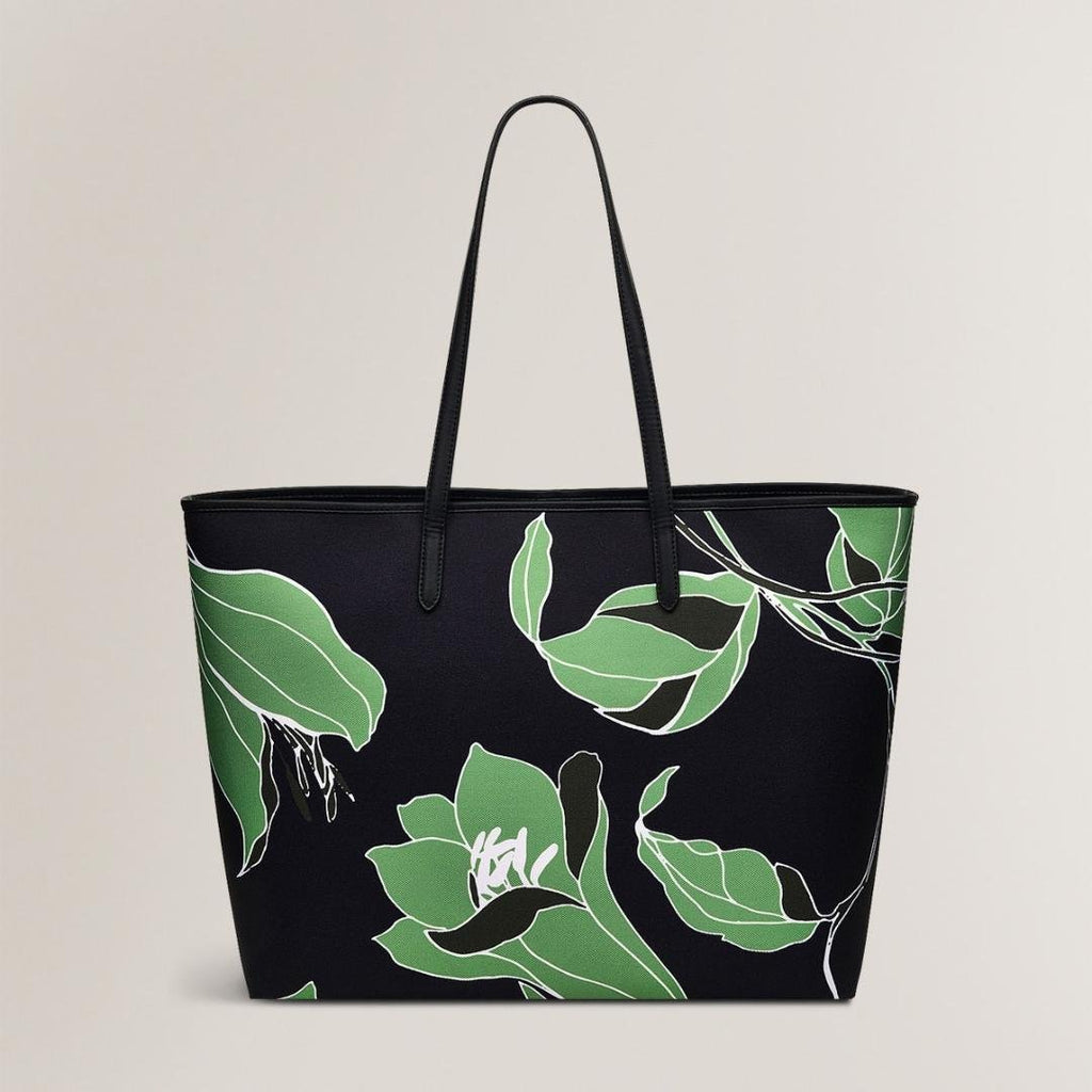 Radley Southwell Gardens Floral Large Open Top Tote Bag - Black - Beales department store