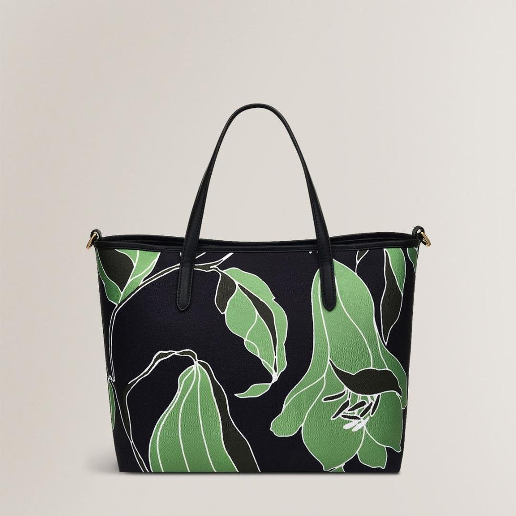 Radley Southwell Gardens Floral Medium Open Top Grab Bag - Black - Beales department store