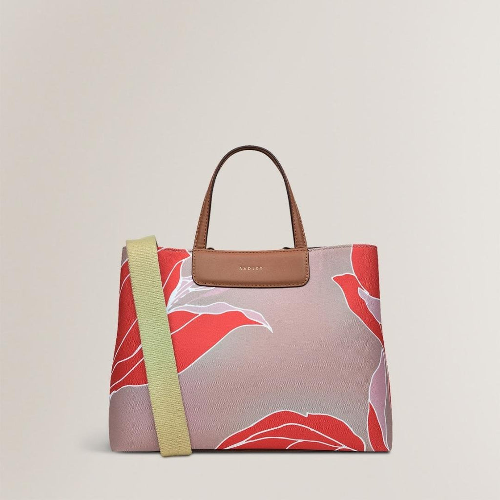 Radley Southwell Gardens Floral Medium Ziptop Grab Bag - Silt - Beales department store