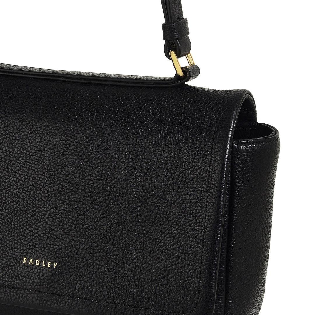 Radley Sycamore Grove Small Flapover Crossbody Bag - Black - Beales department store