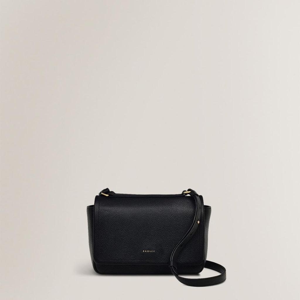 Radley Sycamore Grove Small Flapover Crossbody Bag - Black - Beales department store