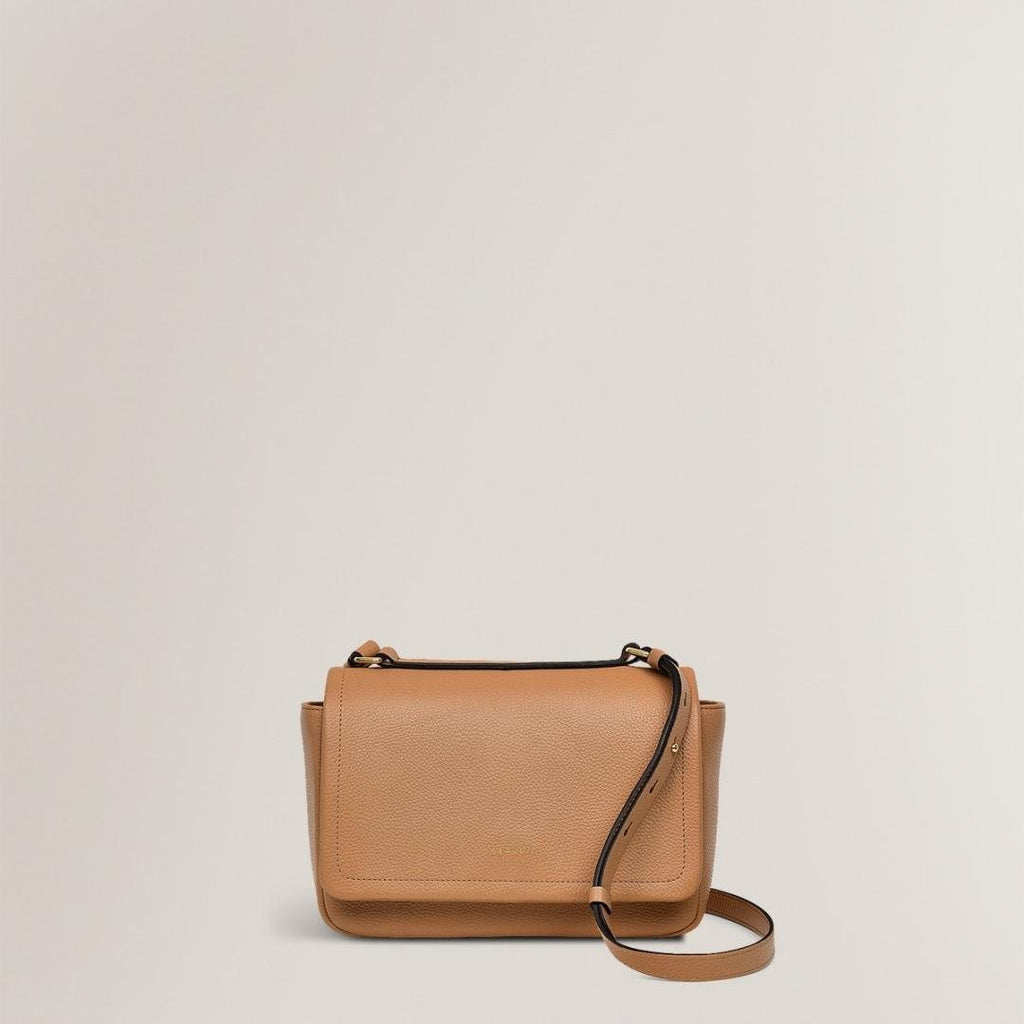 Radley Sycamore Grove Small Flapover Crossbody Bag - Dark Butter - Beales department store