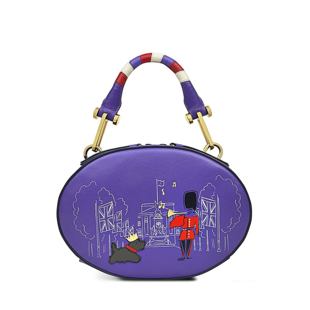 Radley The Coronation Palace Small Zip Around Grab Bag - Royal Purple - Beales department store