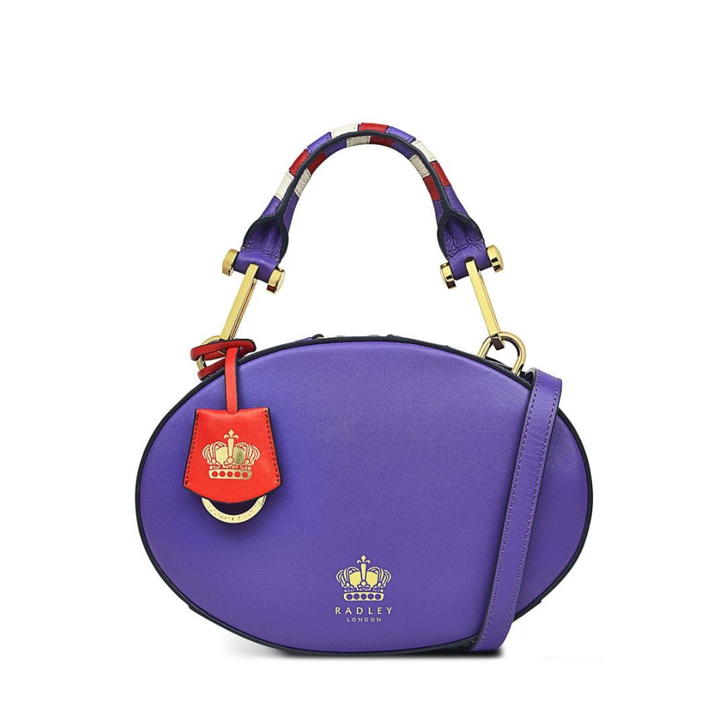 Radley The Coronation Palace Small Zip Around Grab Bag - Royal Purple - Beales department store