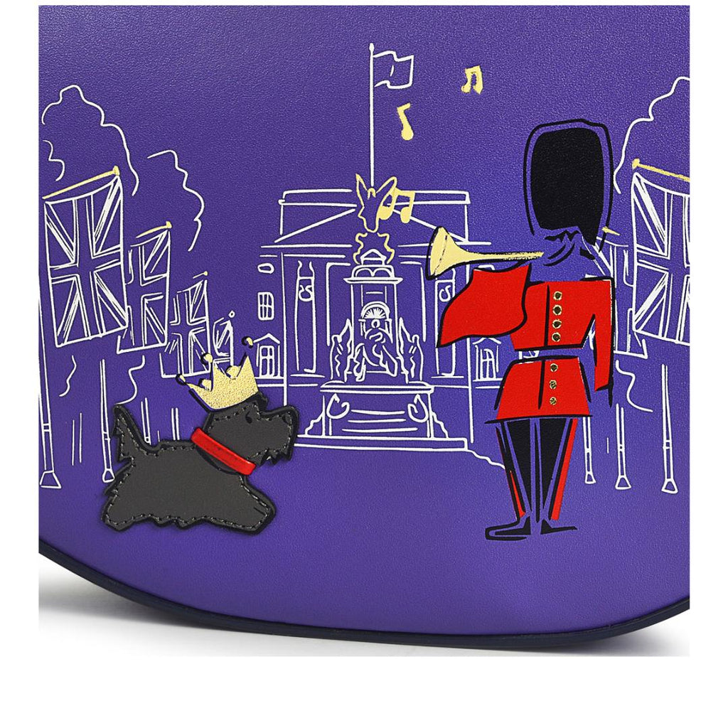 Radley The Coronation Palace Small Zip Around Grab Bag - Royal Purple - Beales department store