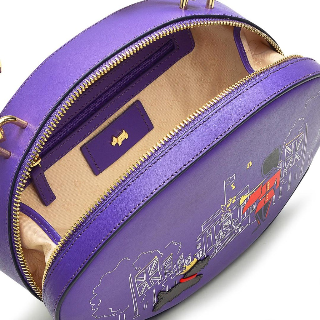 Radley The Coronation Palace Small Zip Around Grab Bag - Royal Purple - Beales department store