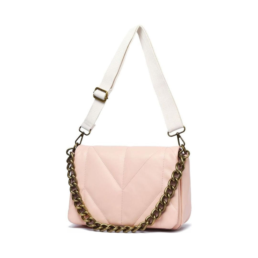 Raffaella Chain Detail Crossbody Bag - Pink - Beales department store