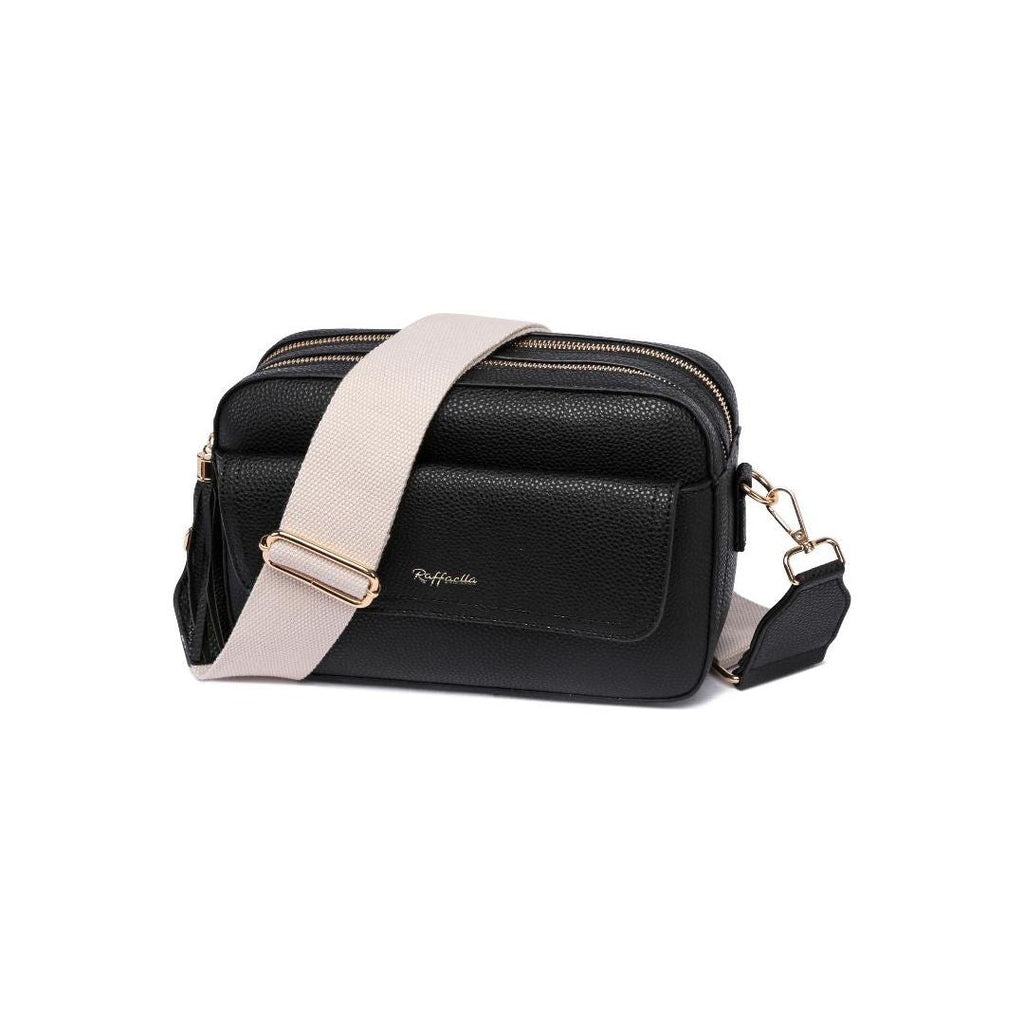 Raffaella Crossbody Pocket Camera Bag - Black - Beales department store