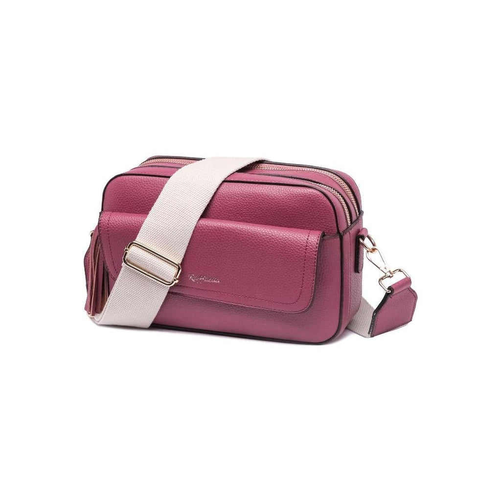 Raffaella Crossbody Pocket Camera Bag - Wine - Beales department store