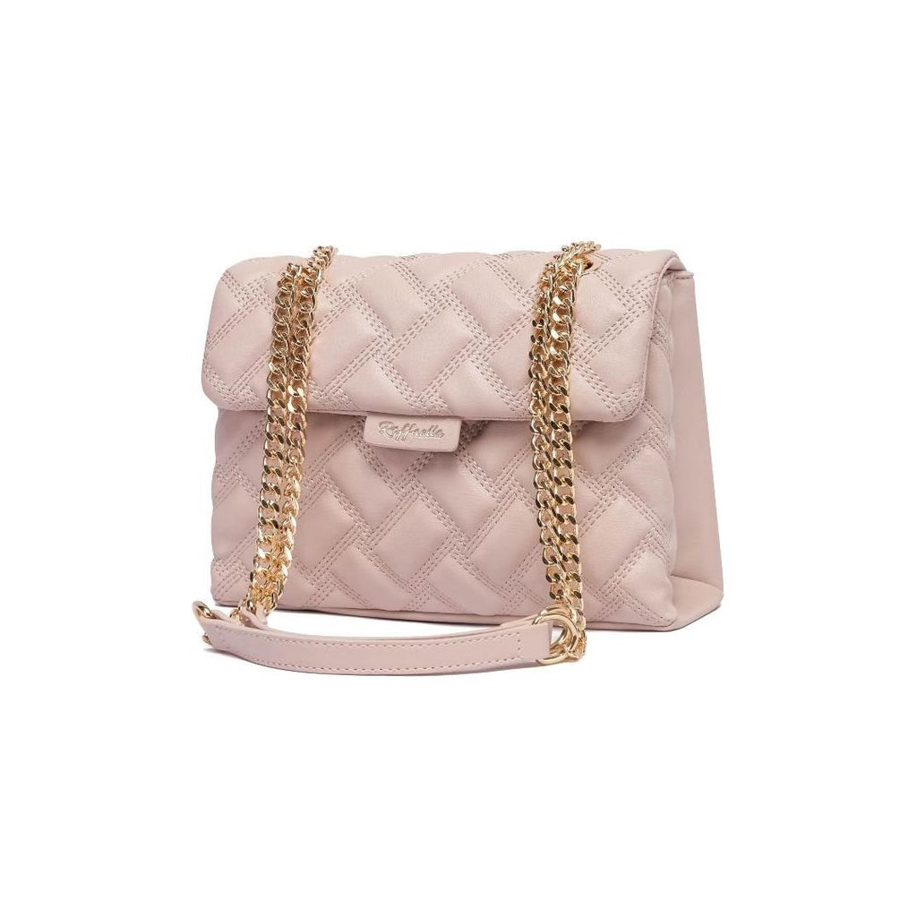 Raffaella Quilted Chain Bag - Beige - Beales department store