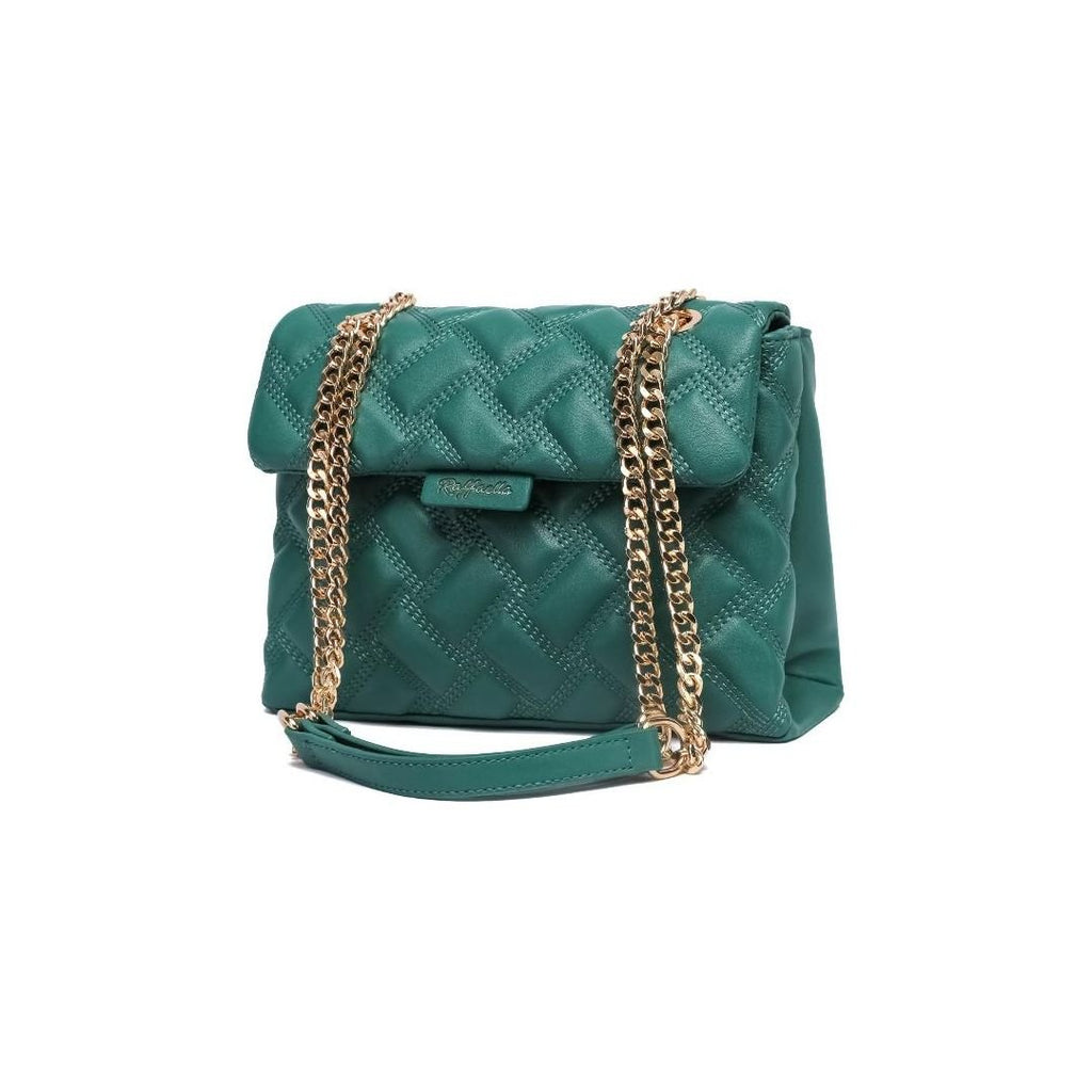 Raffaella Quilted Chain Bag - Green - Beales department store