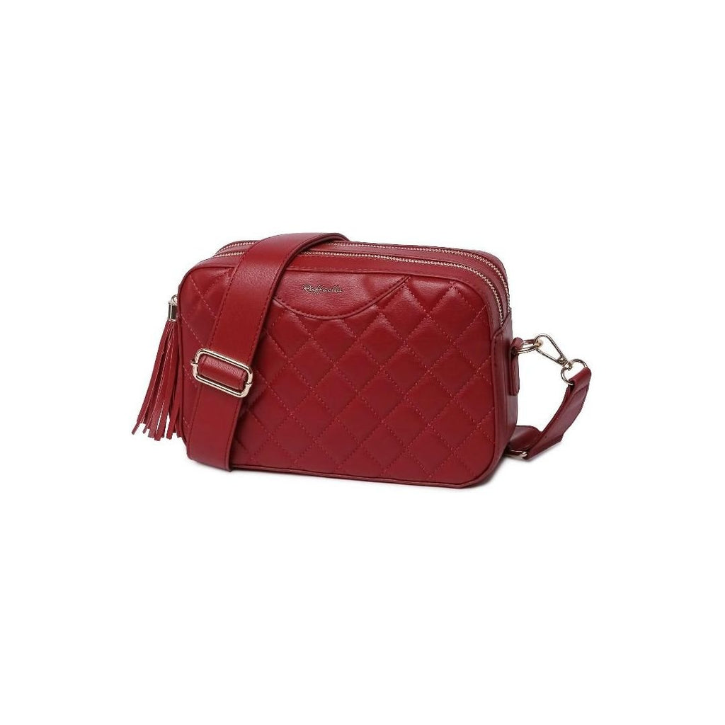 Raffaella Quilted Cross Body Camera Bag - Red - Beales department store