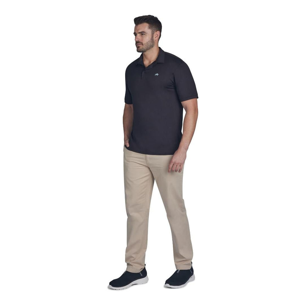 Raging Bull Golf Tech Polo Shirt - Black - Beales department store
