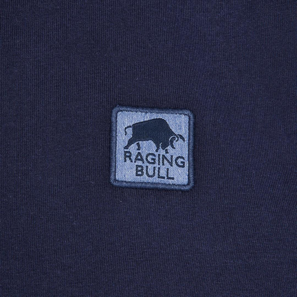 Raging Bull Patch Jersey Polo - Navy - Beales department store