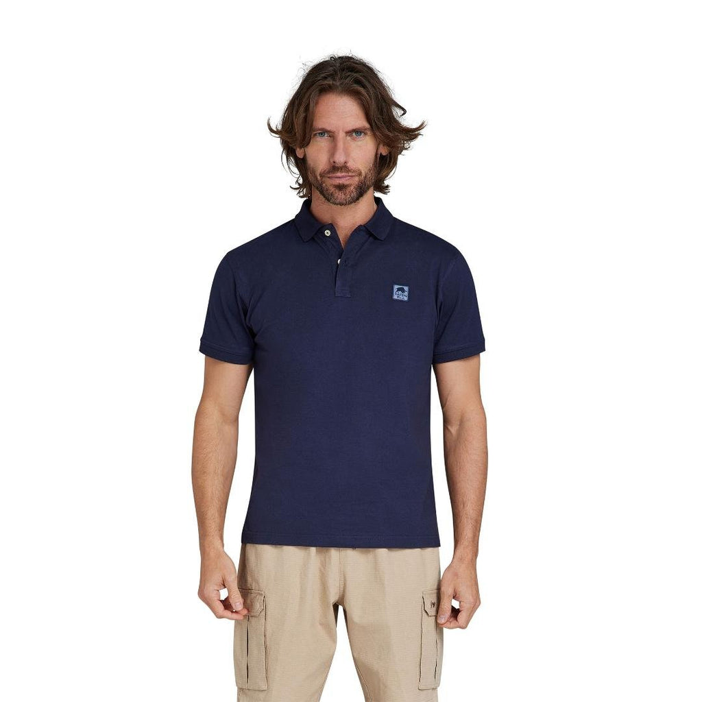 Raging Bull Patch Jersey Polo - Navy - Beales department store