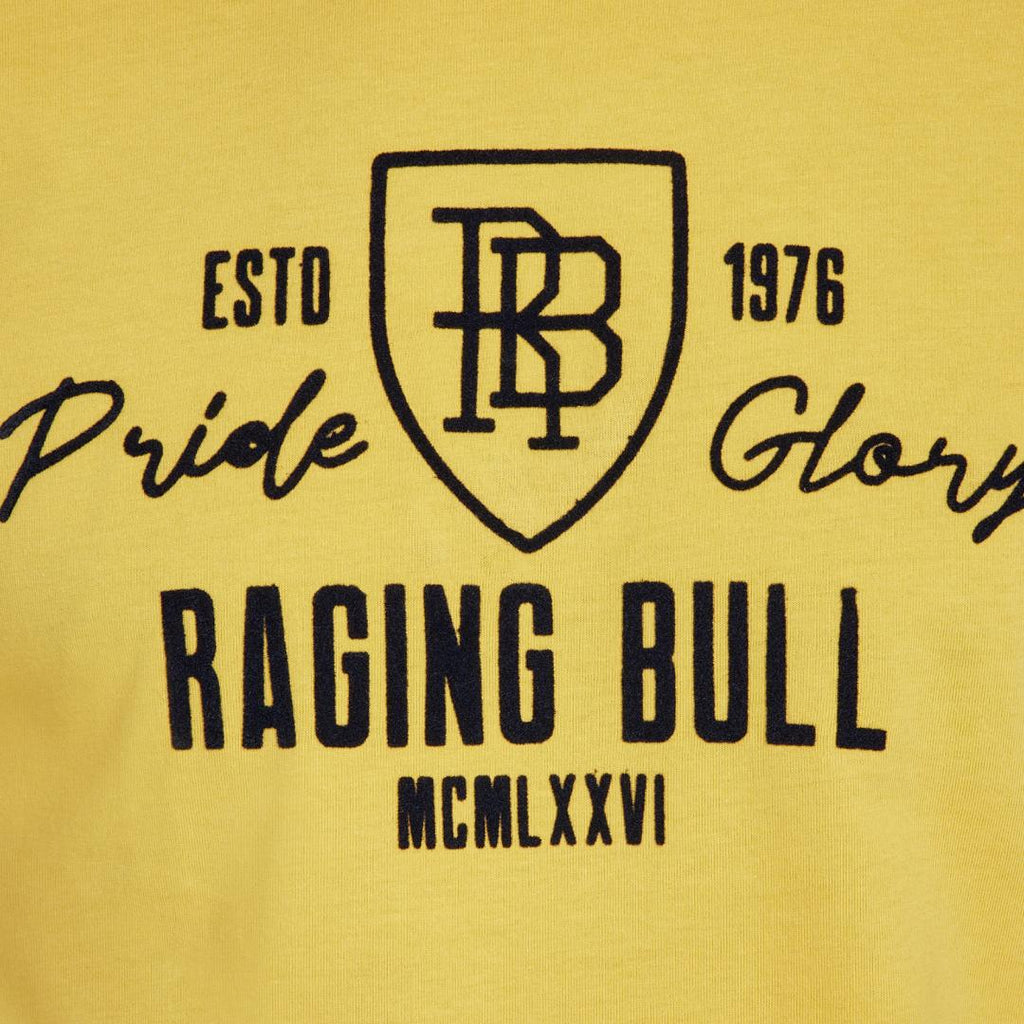 Raging Bull Pride & Glory T - Shirt - Yellow - Beales department store