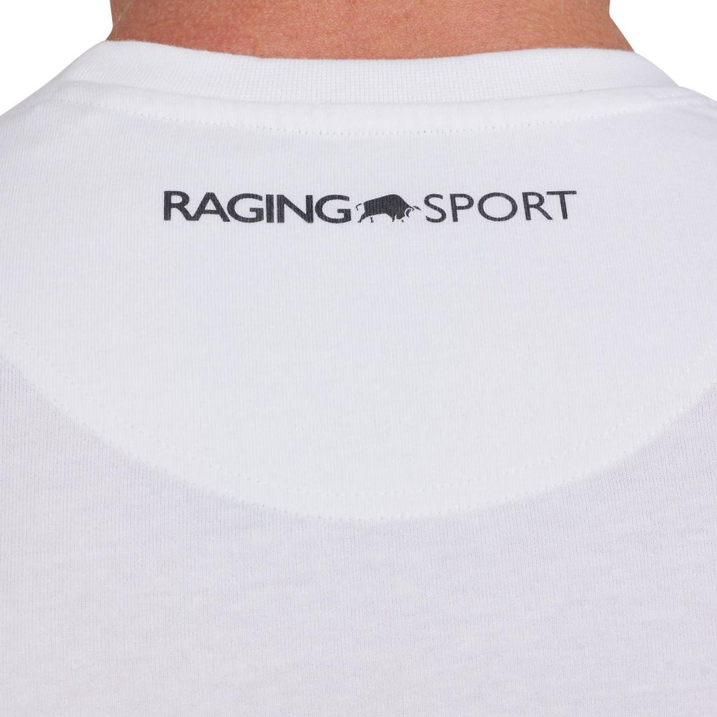 Raging Bull RB Sport Block Bull Graphic T - Shirt - White - Beales department store