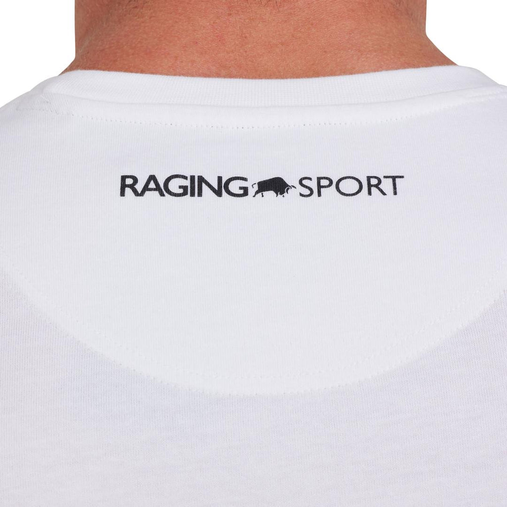 Raging Bull RB Sport Halftone T - Shirt - White - Beales department store
