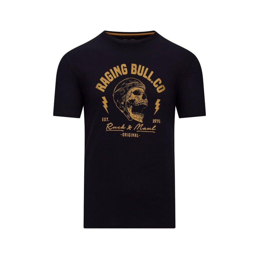 Raging Bull Ruck & Maul T-Shirt - Black - Beales department store