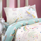 Rainbow Unicorn Reversible Kids Duvet Set
