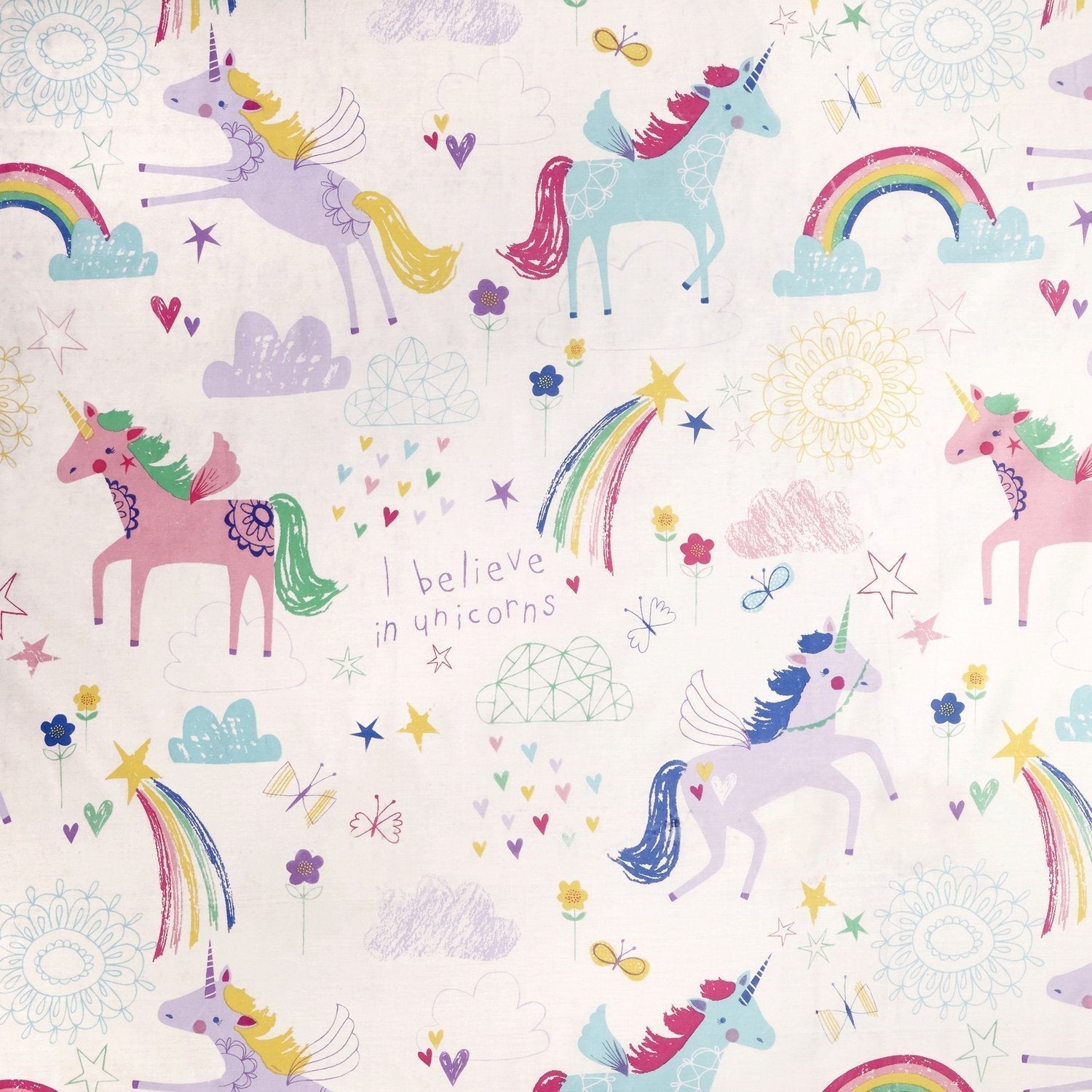 Rainbow Unicorn Reversible Kids Duvet Set