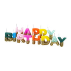 Rainbow Happy Birthday Candles