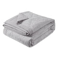 Paisley Silver Luxury Jacquard Bedspread (260cm x 260cm)