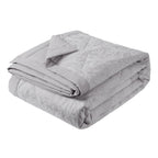Paisley Silver Luxury Jacquard Bedspread (260cm x 260cm)