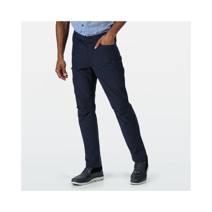 Regatta Delgado Lightweight Coolweave Trousers Navy - Beales department store