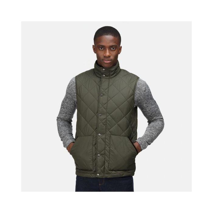 Regatta Londyn Quilted Insulated Bodywarmer - Dark Khaki - Beales department store