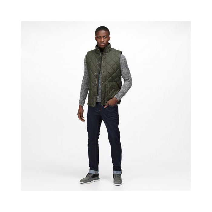 Regatta Londyn Quilted Insulated Bodywarmer - Dark Khaki - Beales department store