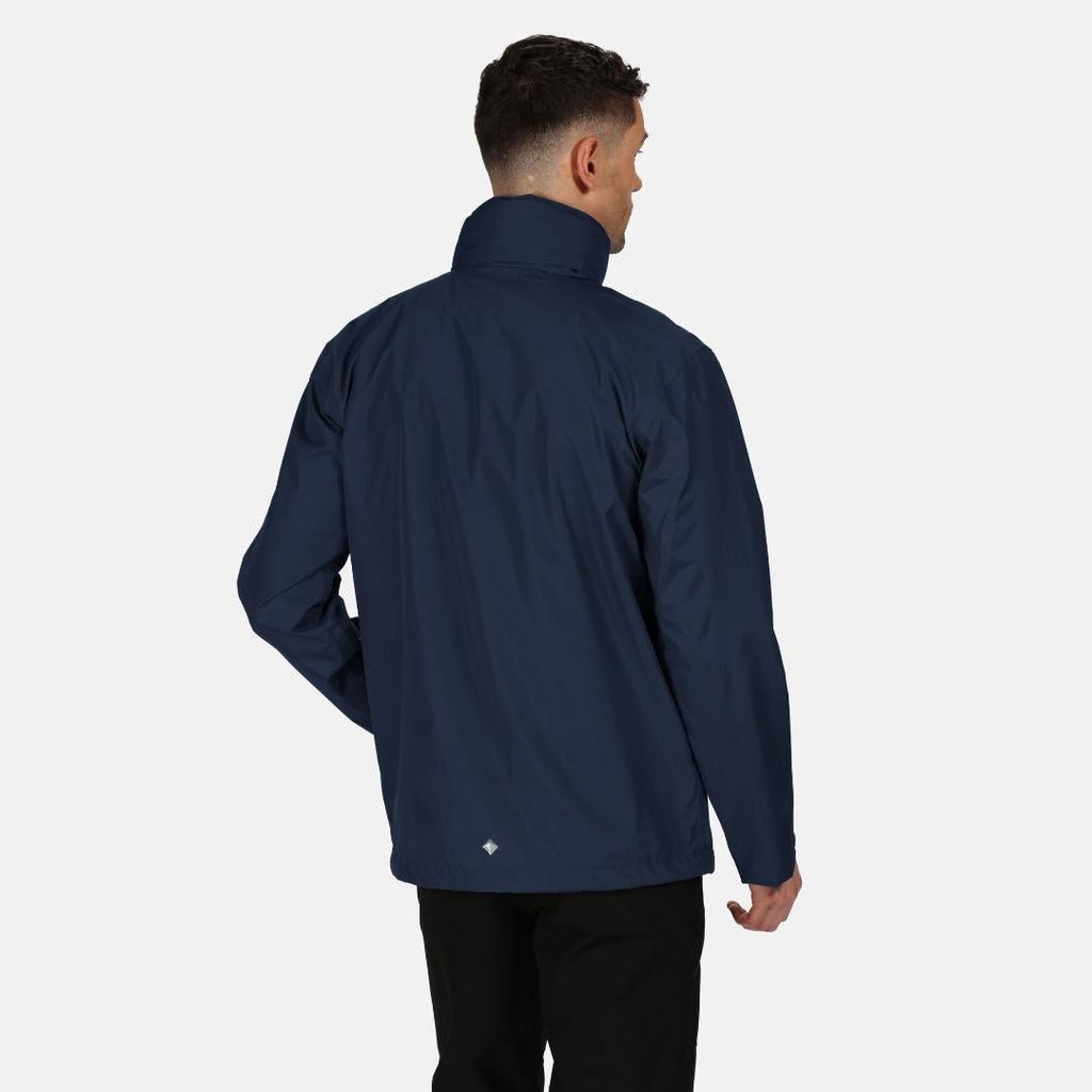 Regatta Matt Lightweight Waterproof Jacket With Concealed Hood Navy - Beales department store