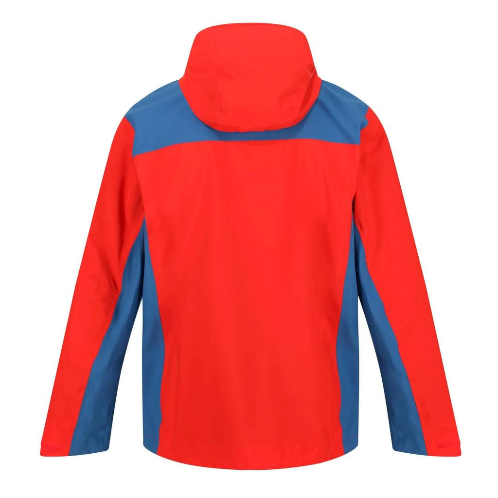 Regatta Men's Birchdale Waterproof Jacket - Fiery Red/Dynasty Blue - Beales department store