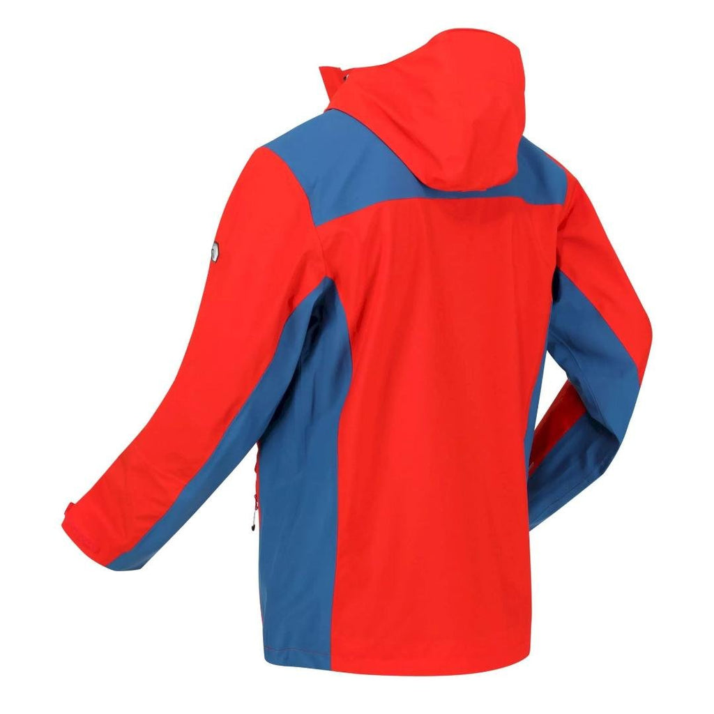 Regatta Men's Birchdale Waterproof Jacket - Fiery Red/Dynasty Blue - Beales department store