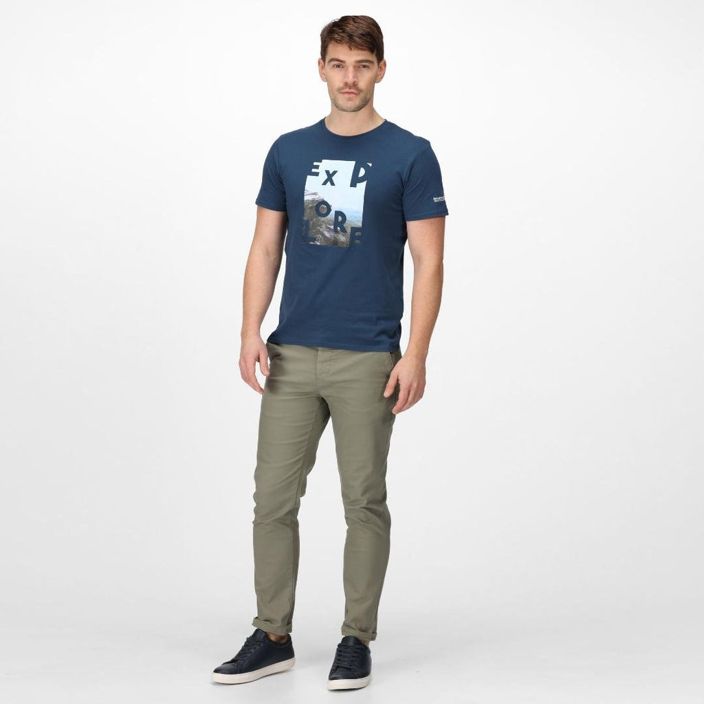 Regatta Men's Breezed III Graphic T - Shirt - Blue Wing - Beales department store