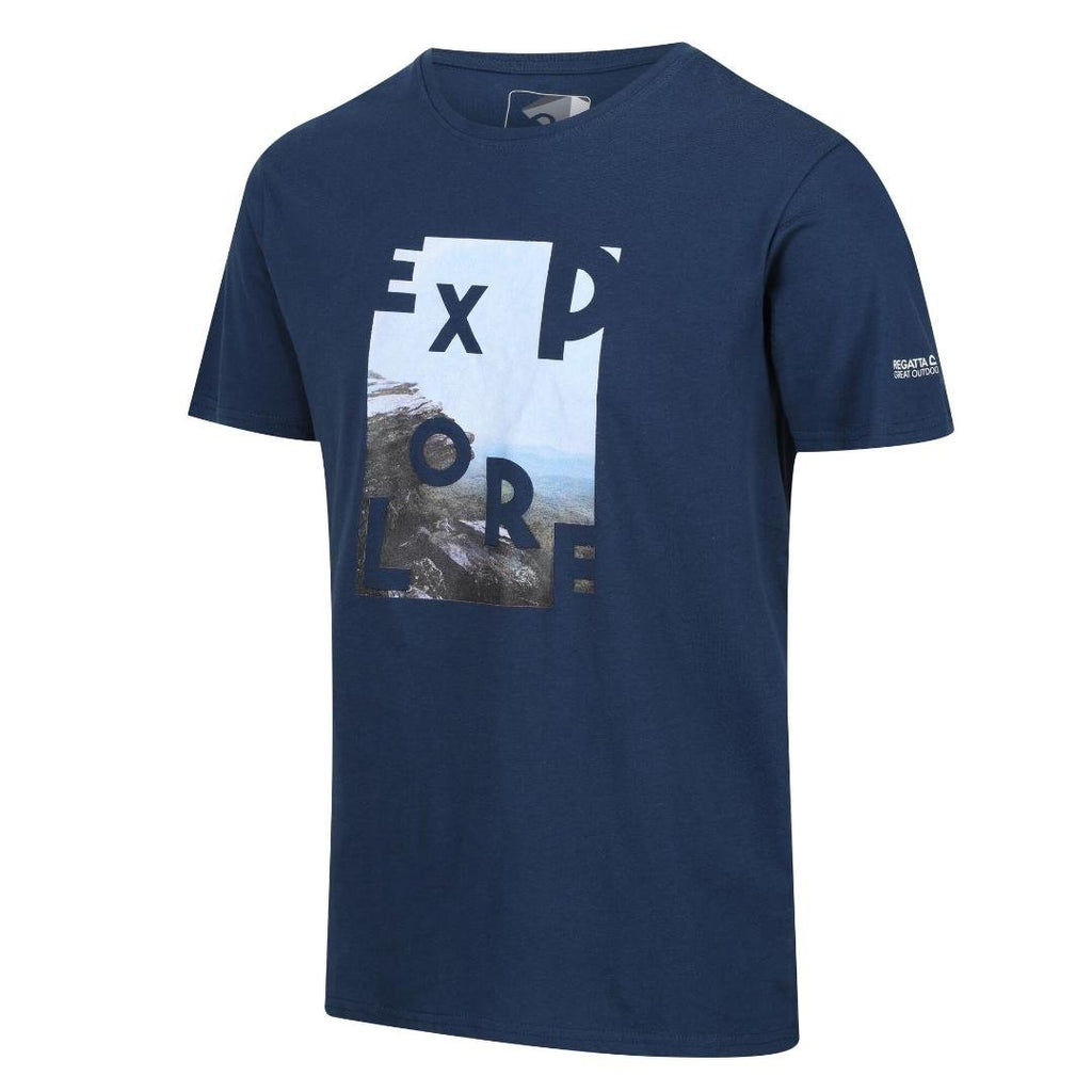 Regatta Men's Breezed III Graphic T - Shirt - Blue Wing - Beales department store