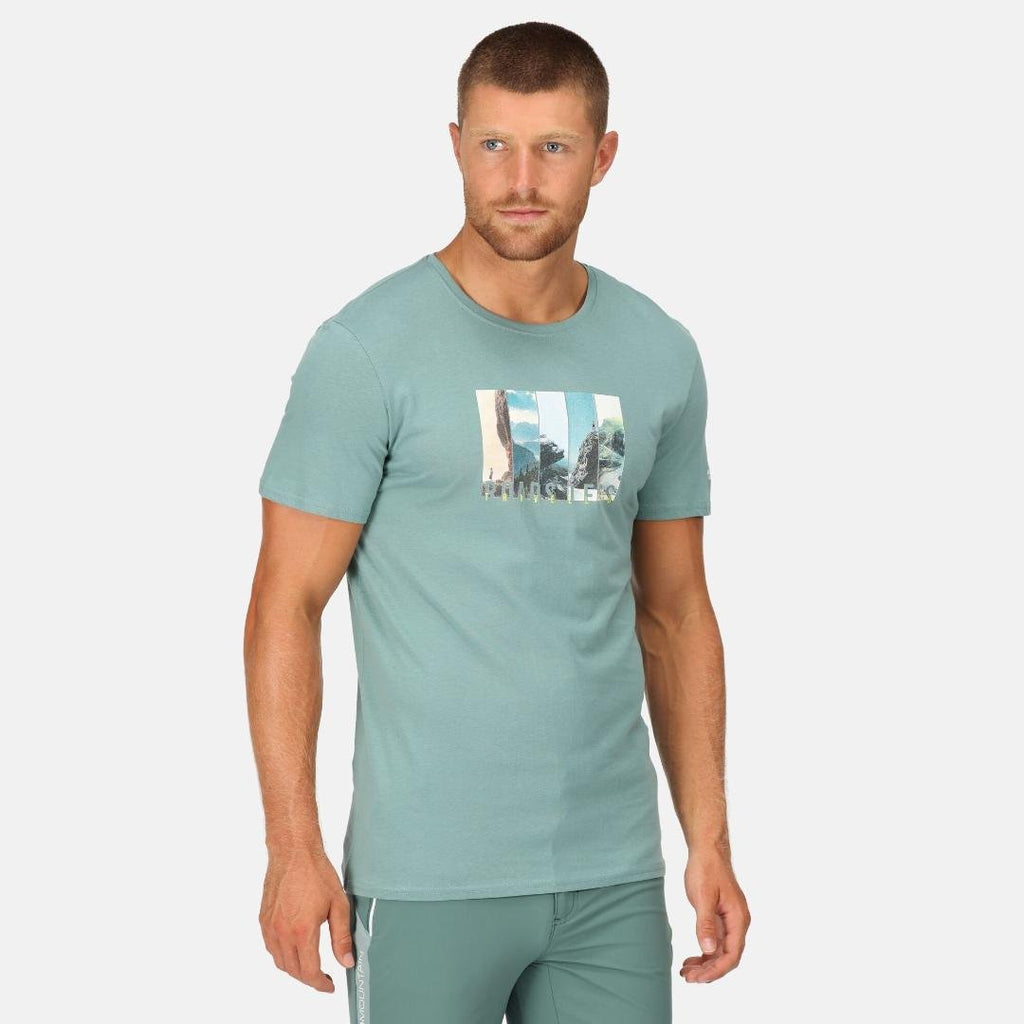 Regatta Men's Breezed III Graphic T - Shirt - Ivy Moss - Beales department store