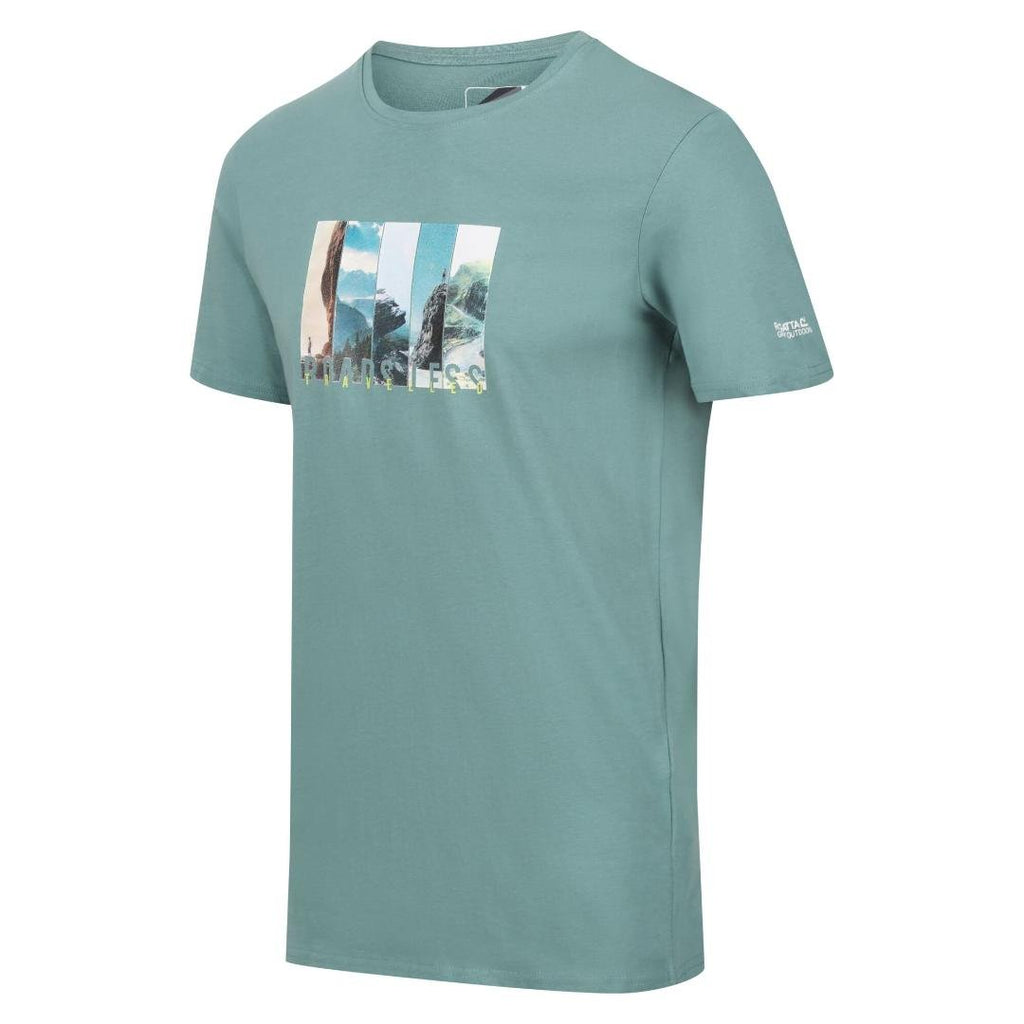 Regatta Men's Breezed III Graphic T - Shirt - Ivy Moss - Beales department store