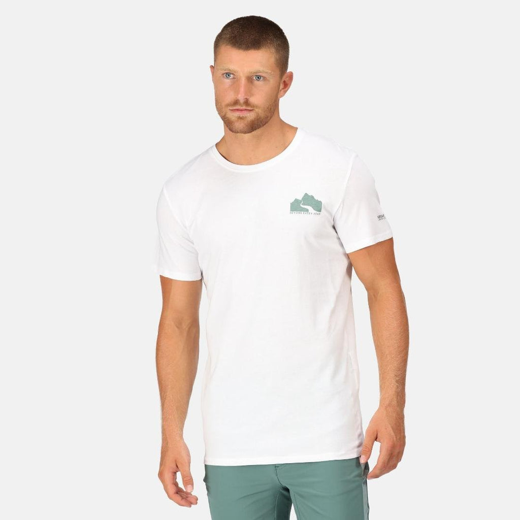 Regatta Men's Breezed III Graphic T-Shirt - White - Beales department store