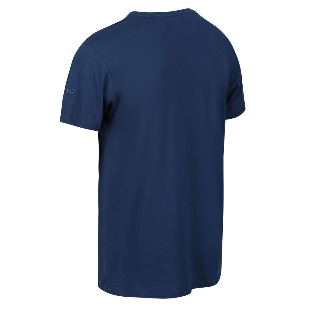 Regatta Men's Cline VII Graphic T - Shirt - Dark Denim - Beales department store