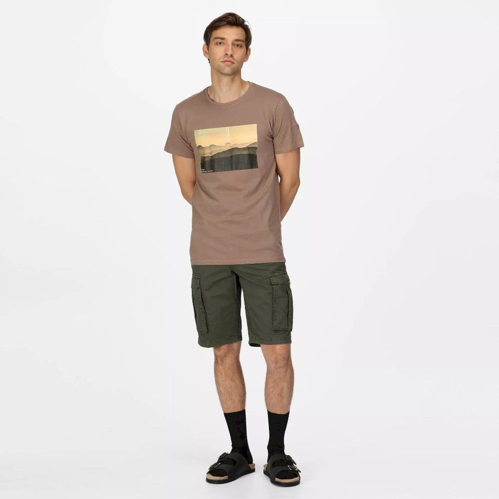 Regatta Men's Cline VII Graphic T - Shirt - Mink - Beales department store